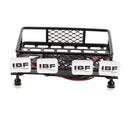 RC 1/10 Metal Roof Rack Luggage Carrier w/ 4 Square LED Light for Buggy Car