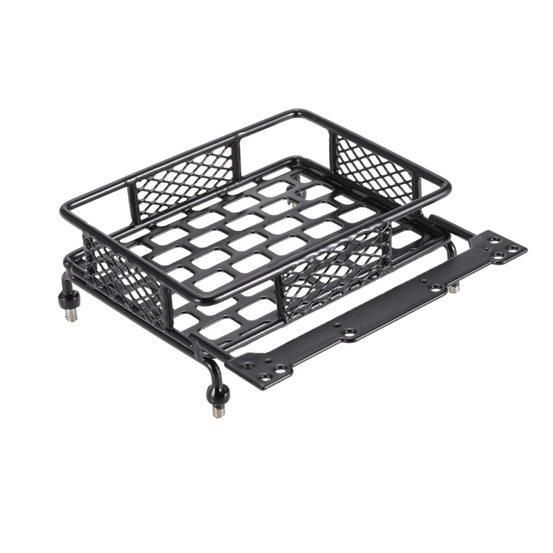 1/10th RC Rock Crawler Luggage Roof Rack with Cord Rope for Axial SCX10 Model Cars