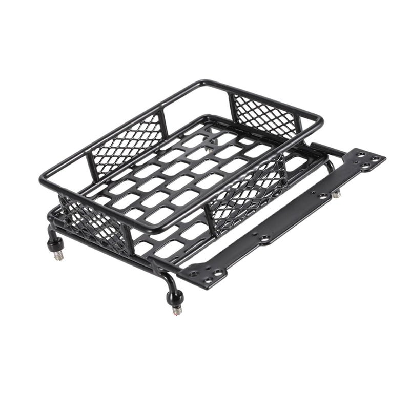 1/10th RC Rock Crawler Luggage Roof Rack with Cord Rope for Axial SCX10 Model Cars