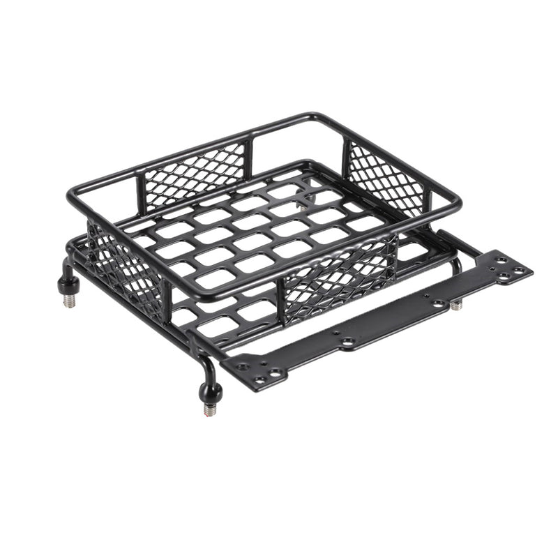 1/10th RC Rock Crawler Luggage Roof Rack with Cord Rope for Axial SCX10 Model Cars