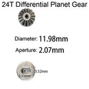 10T 12T 16T 30T Differential Gears Planet Driving Gear for WLtoys 12428 12423
