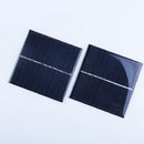 2 Pieces 5V Polycrystalline Solar Panel Charger For DIY Model Airplane Parts