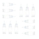 12pcs/lot Plastic Squeezable Dropper Liquid Paint Container - 30ml Capacity