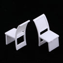 1/75 Plastic Table + Chairs Set Model DIY Scenery Sand Table Diorama Landscape Layout