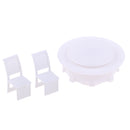 1/50 Plastic Table + Chairs Set Model DIY Scenery Sand Table Diorama Landscape Layout