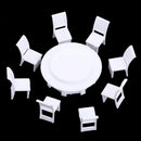 1/50 Plastic Table + Chairs Set Model DIY Scenery Sand Table Diorama Landscape Layout