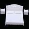 1/20 White Double Bed Beside Table Plastic for Dollhouse Furniture 100x90mm