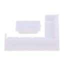 Dollhouse Miniature Furniture Plastic White Tea Table Sofa Set DIY Toys 1/50
