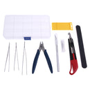 Handcraft Model Tools Set Storage Box, Pliers,Tweezers,Polisher Sticks Hand Tools