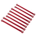 8pcs Aluminum 1:10 RC Car Axle Link Rod Kits for Axial SCX10 Monster Truck