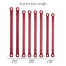 8pcs Aluminum 1:10 RC Car Axle Link Rod Kits for Axial SCX10 Monster Truck