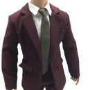 1/6 Scale Male Suit Shirt Pants Belt Tie Clothing Set for 12" Hot Toys Body