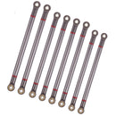 8pcs Metal Axle Link Pulling Rod 130mm/125mm/115mm for Traxxas TRX-4 Crawler