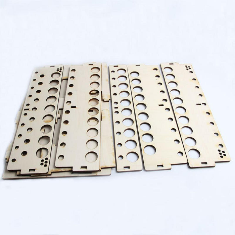 43 bottles Wooden Acrylic Color Ink Paint Bottle Storage Rack Holder Modular