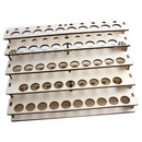 43 bottles Wooden Acrylic Color Ink Paint Bottle Storage Rack Holder Modular