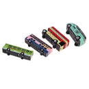 4 Pieces Mini Pocket City Bus Model Double Decker Alloy Bus Pull Back Toy
