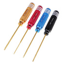 4 Pieces Repair Screwdriver Set RC Model Tool Kit RC Helicopter Screwdrivers 17.6cm Length