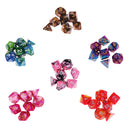 42x Polyhedral d4-d20 Dice w Bag for RPG MTG DND Role Playing Game Accessory