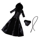 1/6 Scale PU Clothes Hooded Coat Underpants Whip Set for 12" Action Figures