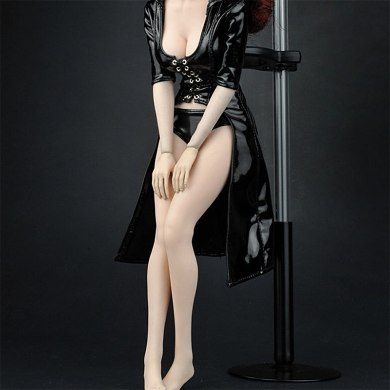 1/6 Scale PU Clothes Hooded Coat Underpants Whip Set for 12" Action Figures