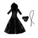1/6 Scale PU Clothes Hooded Coat Underpants Whip Set for 12" Action Figures