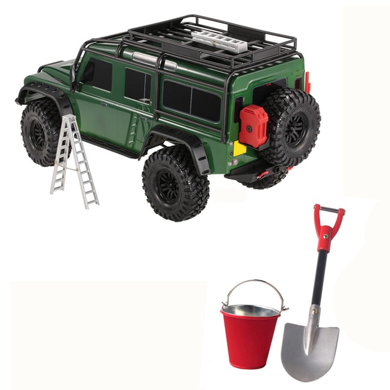 1/10 RC Car Buggy Metal Bucket&Shovel Model for Axial SCX10 CC01 D90 Traxxas