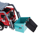 1:24 Alloy Pull Back Rubbish Truck Garbage Waste Trash Truck Model Kid Toy