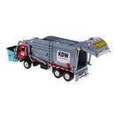 1:24 Alloy Pull Back Rubbish Truck Garbage Waste Trash Truck Model Kid Toy