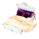 1:25 Sand Table Model Material Double Bed with Pillows DIY Accessories White