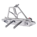 Metal Rear Bumper with Tire Rack & Shackles for Axial SCX10 1/10 RC Crawler Silver