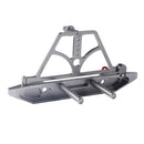 Metal Rear Bumper with Tire Rack & Shackles for Axial SCX10 1/10 RC Crawler Silver