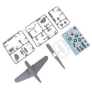 1:72 Plastic WWII US P-40E Fighter Model Kits Assembly Airplane 4D Puzzle