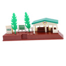 Layout Sand Table Scene Building Country Car Railway Station Model Ornaments