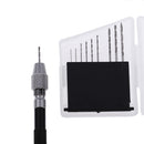 Black Mini Pin Vise Hand Drill with Twist Drill Bits Set of 10 Pcs for Hobby