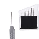 Precision Pin Vise Hobby Drill with Model Twist Hand Drill Bits Set for DIY Drilling Tool 10 Pieces