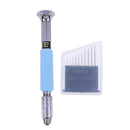 Precision Pin Vise Hobby Drill with Model Twist Hand Drill Bits Set for DIY Drilling Tool 10 Pieces