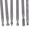 6x Tungsten Carbide Rotary Cutter Files Set Engraving Cutting Edge Diameter