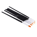 7x Fine Paint Brushes Handmade Detail Paint Brush Set For Acrylic Watercolor
