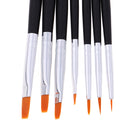7x Fine Paint Brushes Handmade Detail Paint Brush Set For Acrylic Watercolor
