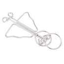 1PCS Chinese Ring Metal Wire Puzzle IQ Brain Teaser Puzzles Game for Kids Adults Educational Toys Gifts