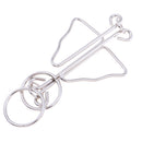 1PCS Chinese Ring Metal Wire Puzzle IQ Brain Teaser Puzzles Game for Kids Adults Educational Toys Gifts