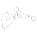 Heart Shape Lock Rings Toy Chinese Rings Puzzle Developed IQ Brain Adults and Children