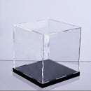 Acrylic Display Box Case Dustproof for Ring/Action Figure Display Cube 16cm