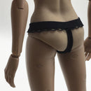 1Pcs 1/6 Scale Women's Black Lace Thong For 12inch Action Figure Accessories