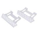 2pcs Silver Metal Foot Pedal Plates for 1:10 Axial SCX10 RC Crawler Car Accessories