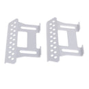 2pcs Silver Metal Foot Pedal Plates for 1:10 Axial SCX10 RC Crawler Car Accessories