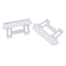 2pcs Silver Metal Foot Pedal Plates for 1:10 Axial SCX10 RC Crawler Car Accessories