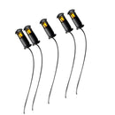 5 Pieces Lawn Lights Train Railway Street Scenery for Model Trains Yellow
