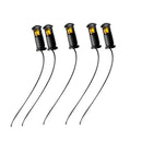 5 Pieces Lawn Lights Train Railway Street Scenery for Model Trains Yellow
