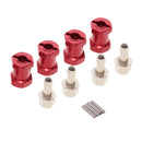 12mm Hub Hex 15mm Hub Extension Combiner for 1/10 RC Crawler Axial SCX10 Red